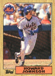 1987 Topps Baseball Cards      267     Howard Johnson